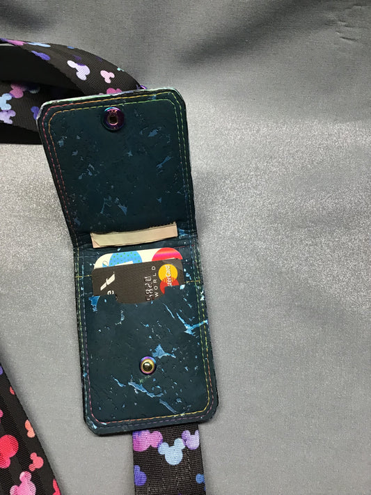 Teal Dreams Cell Phone Sling with Wallet