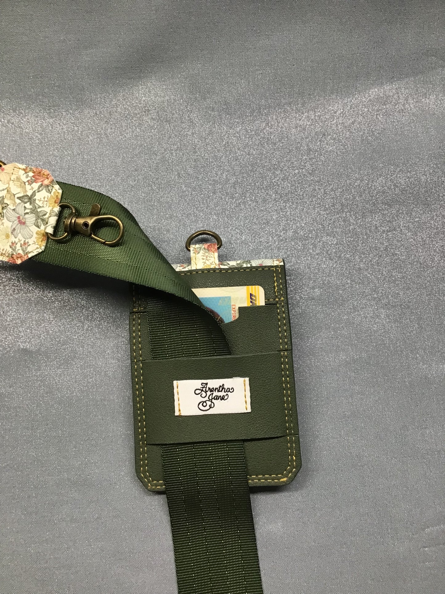 Vintage Flowers Cell Phone Sling with Wallet