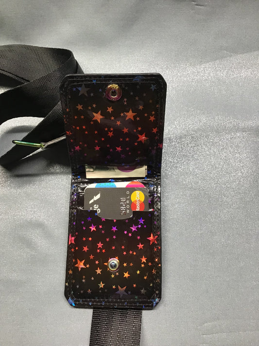 Rainbow Stars Cell Phone Sling with Wallet