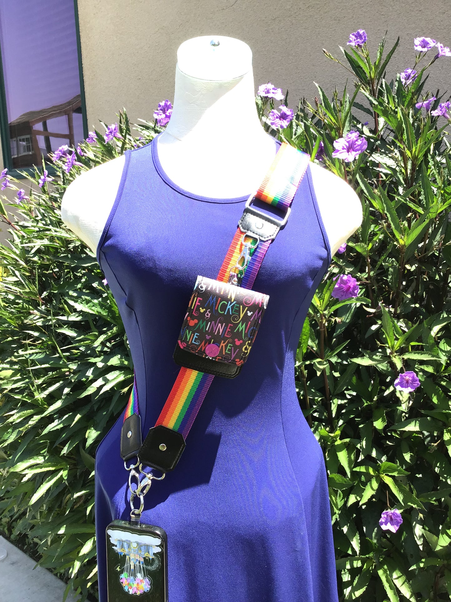 Rainbow Mouse Cell Phone Sling with Wallet