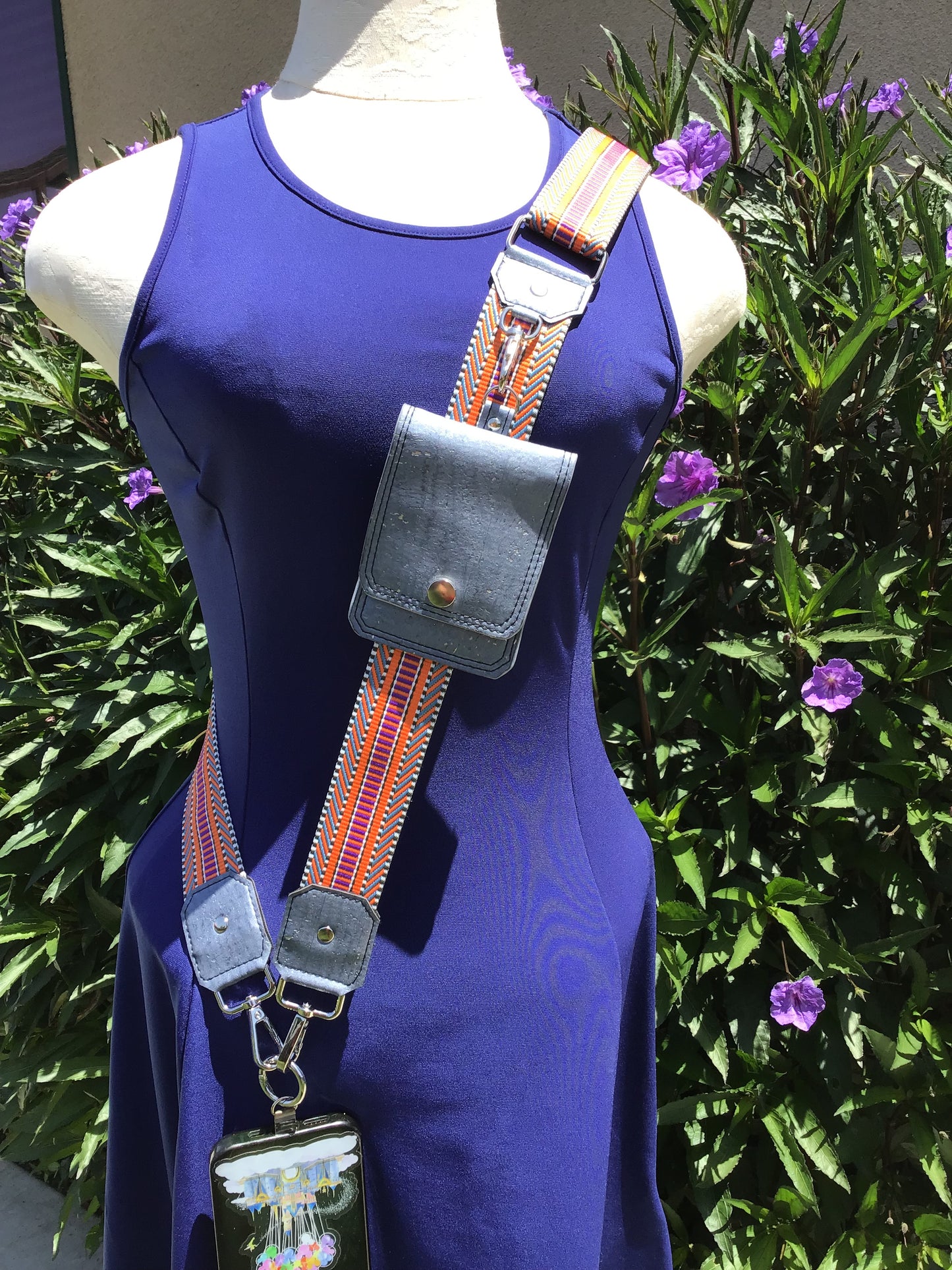 Silver Dream Cell Phone Sling with Wallet