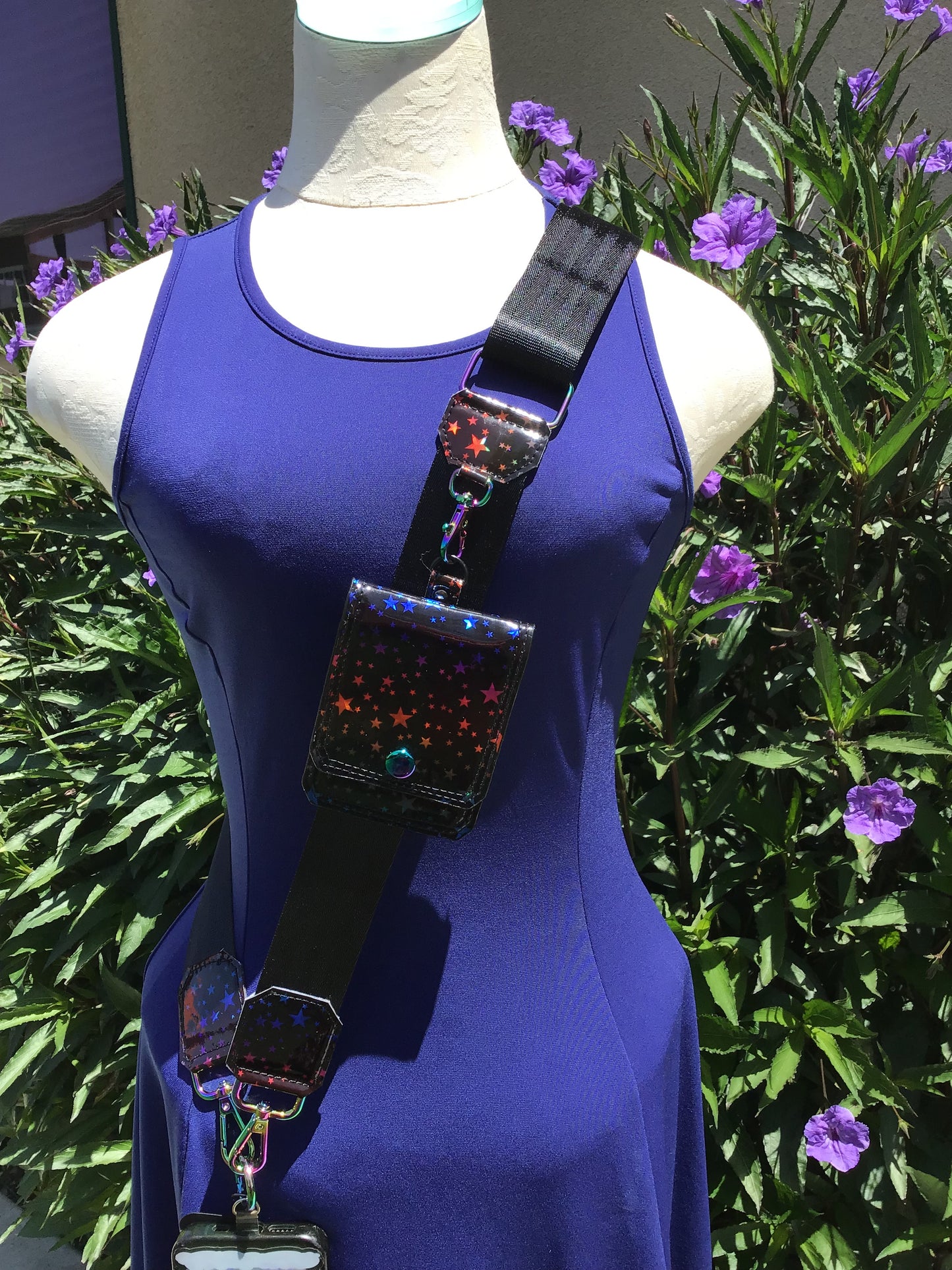 Rainbow Stars Cell Phone Sling with Wallet