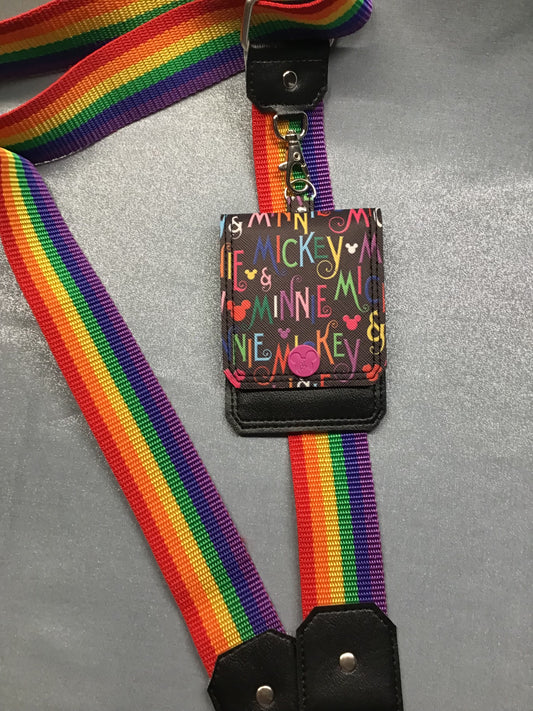 Rainbow Mouse Cell Phone Sling with Wallet