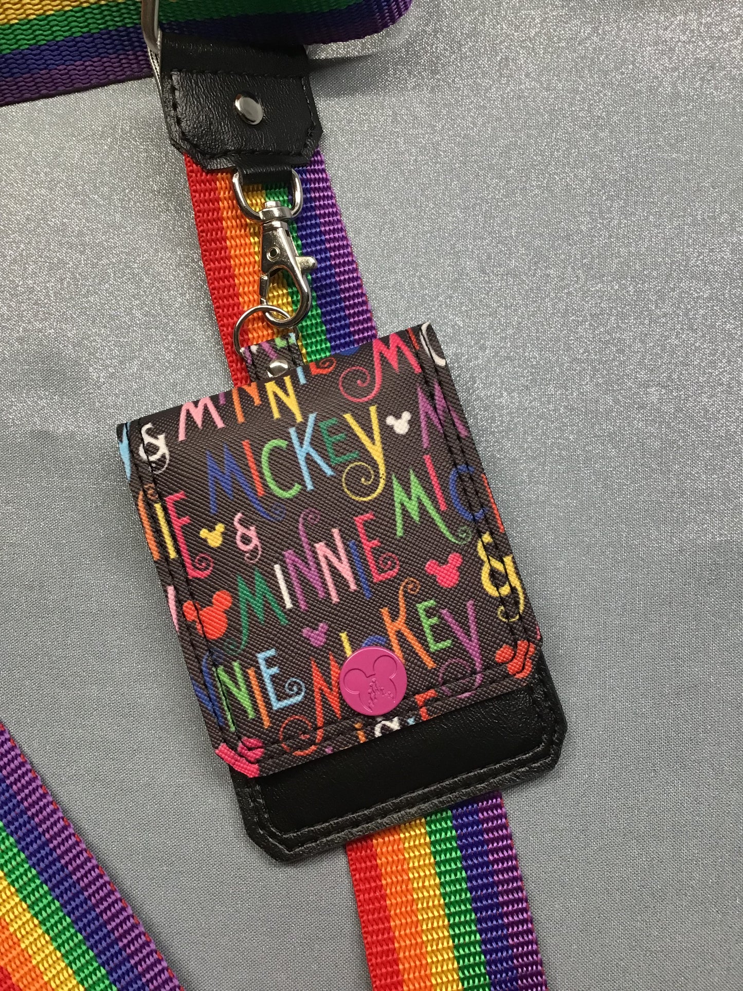 Rainbow Mouse Cell Phone Sling with Wallet