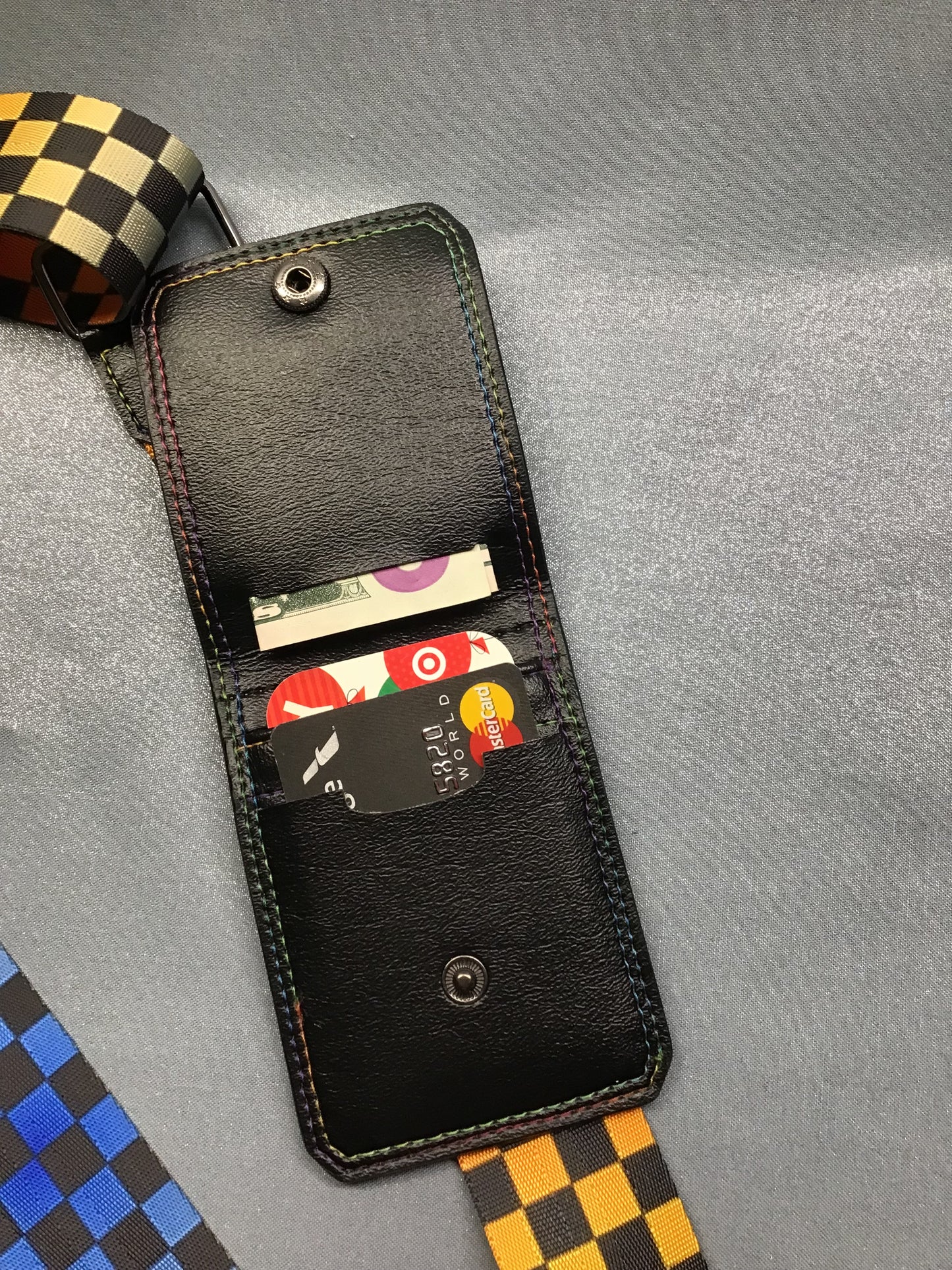 Checkered Dreams Cell Phone Sling with Wallet