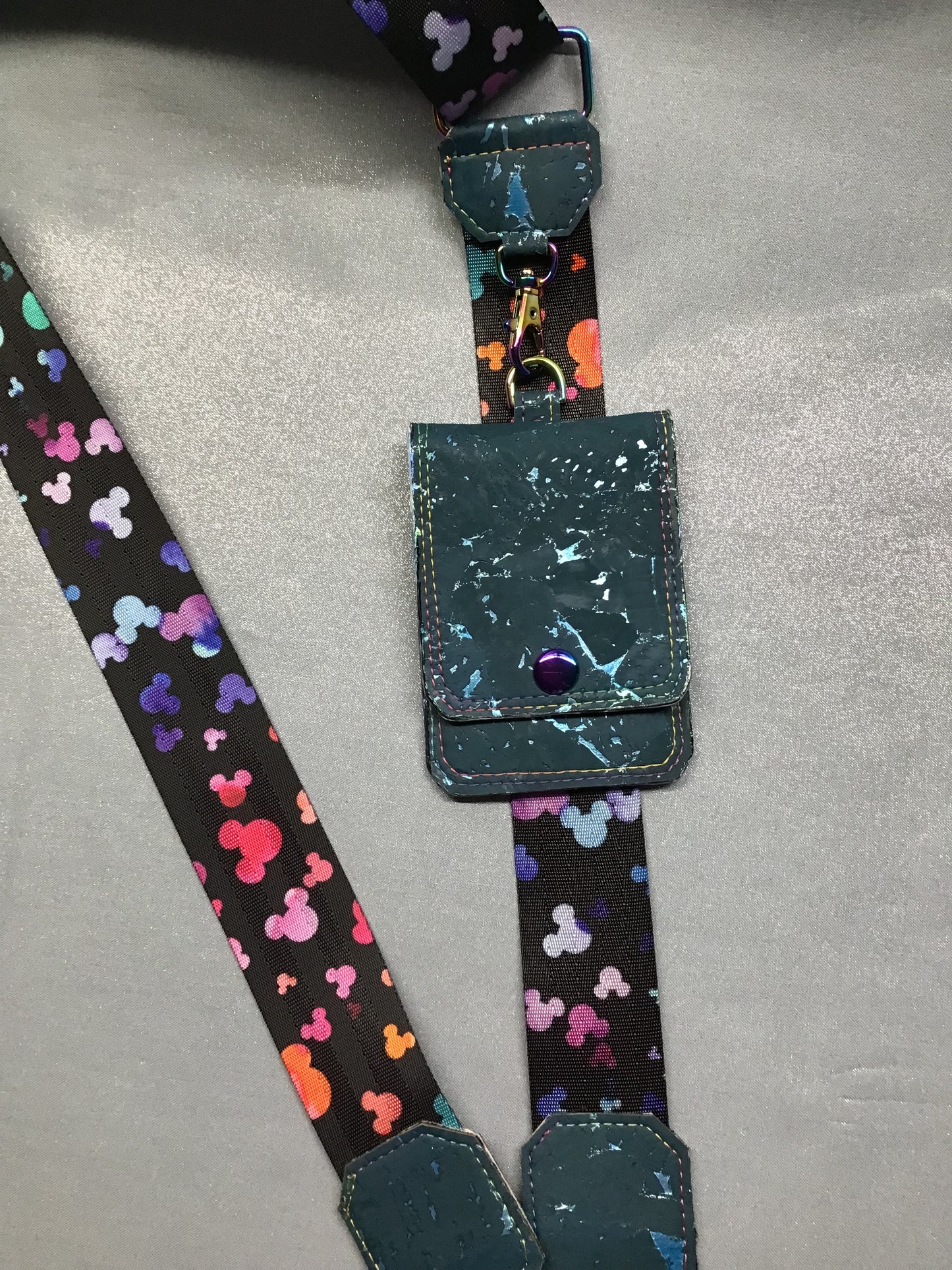 Teal Dreams Cell Phone Sling with Wallet