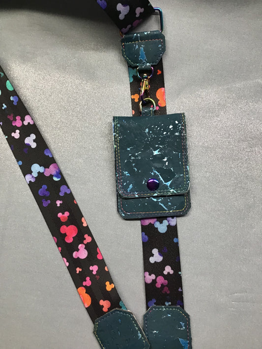 Teal Dreams Cell Phone Sling with Wallet