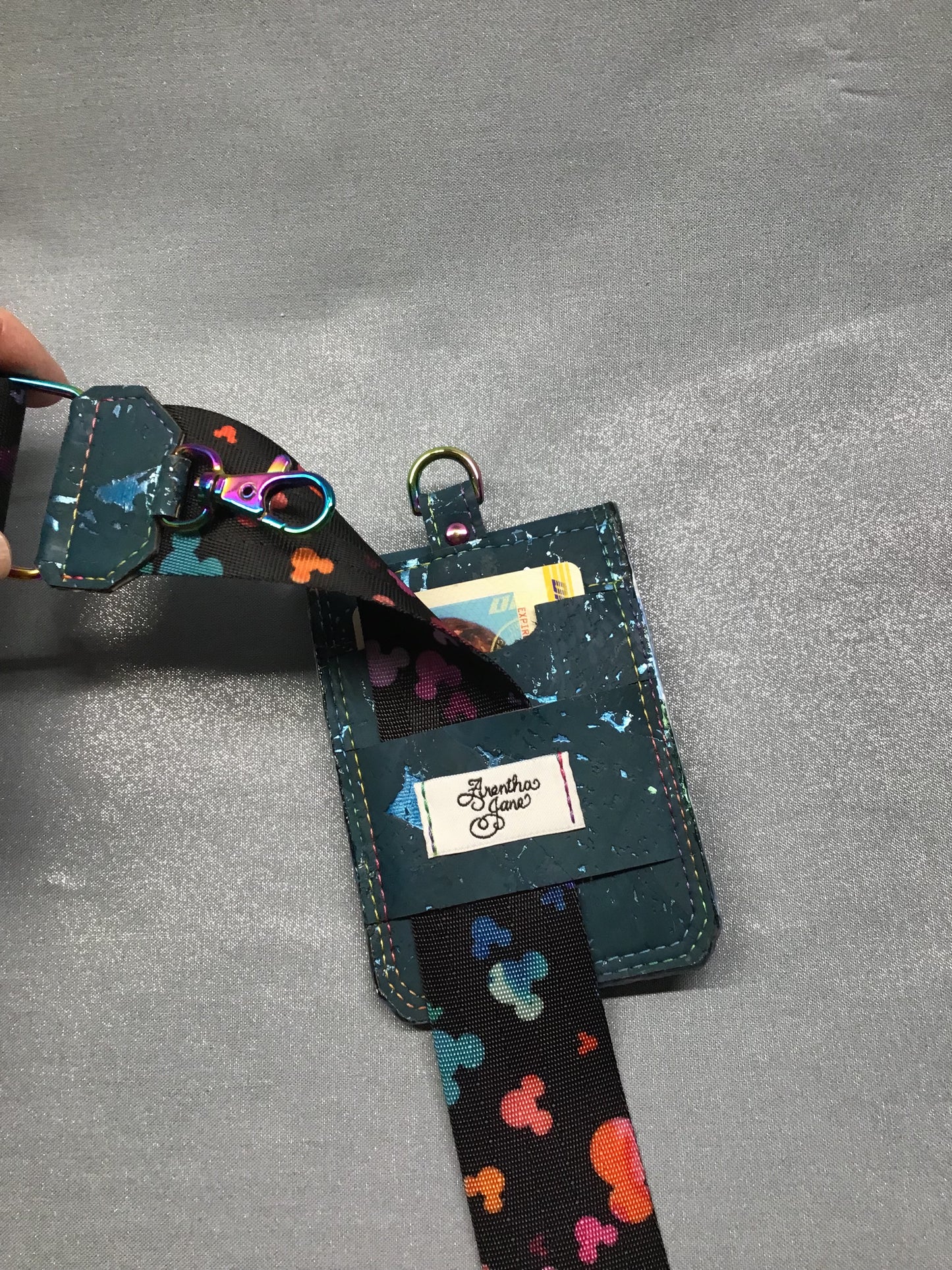 Teal Dreams Cell Phone Sling with Wallet