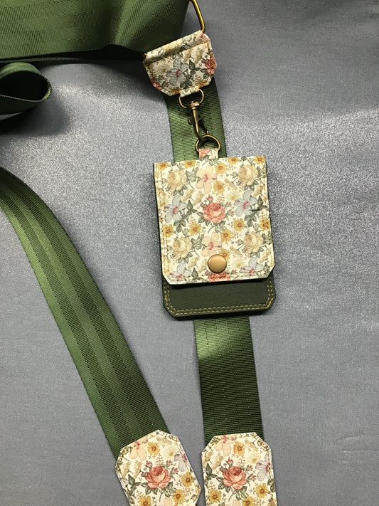 Vintage Flowers Cell Phone Sling with Wallet