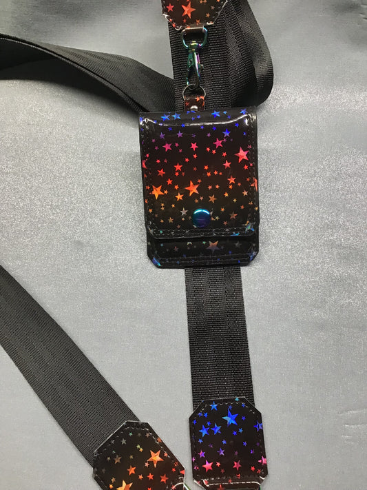 Rainbow Stars Cell Phone Sling with Wallet