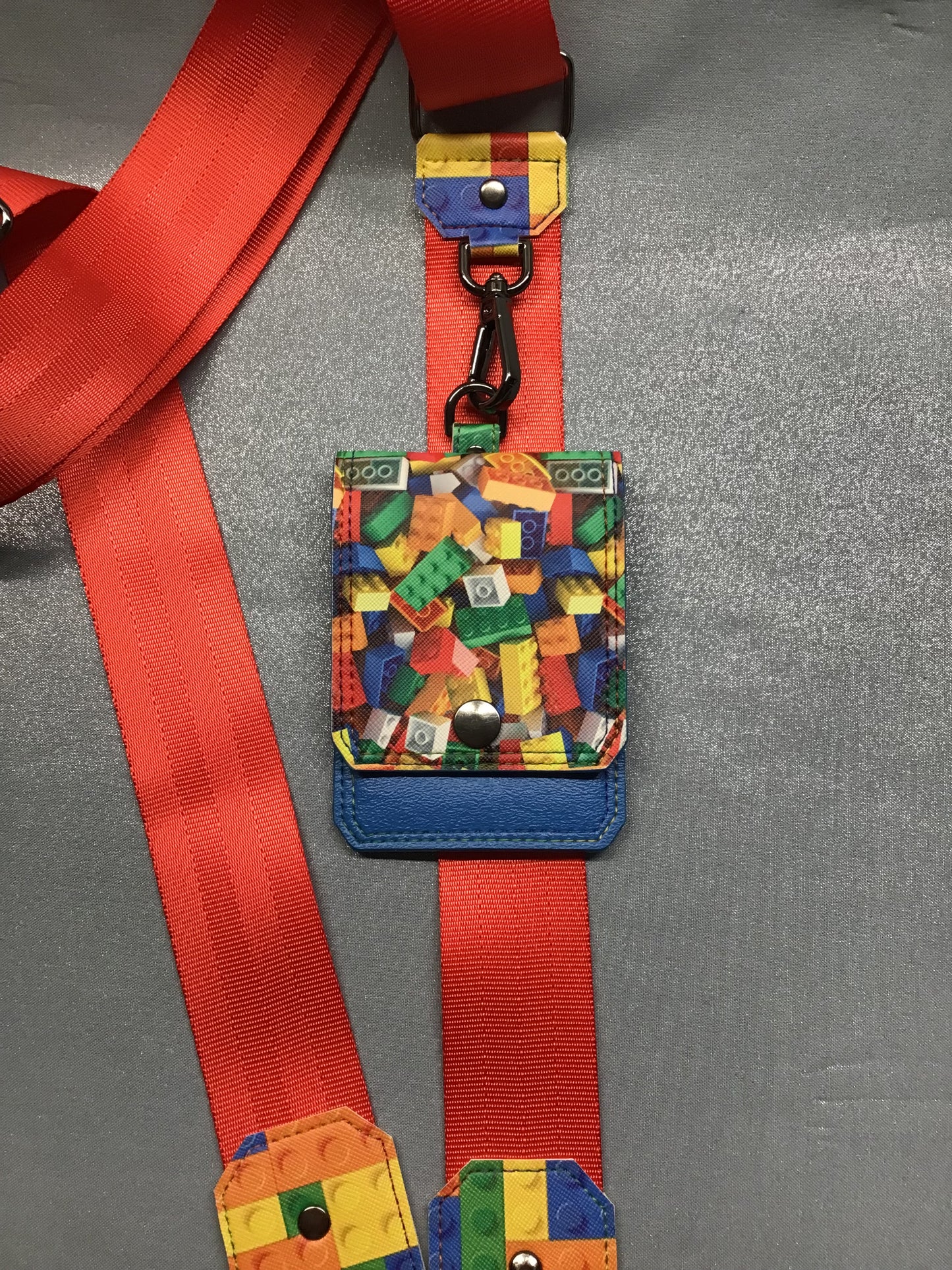Building Blocks Cell Phone Sling with Wallet